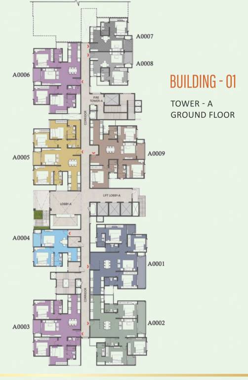 brigade eternia Tower A Cluster Plan for ground Floor