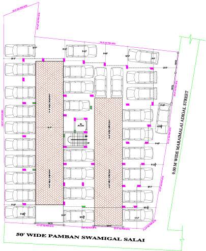  vigneshwara apartments Vigneshwara Apartments Cluster Plan for Car ParkingFloor