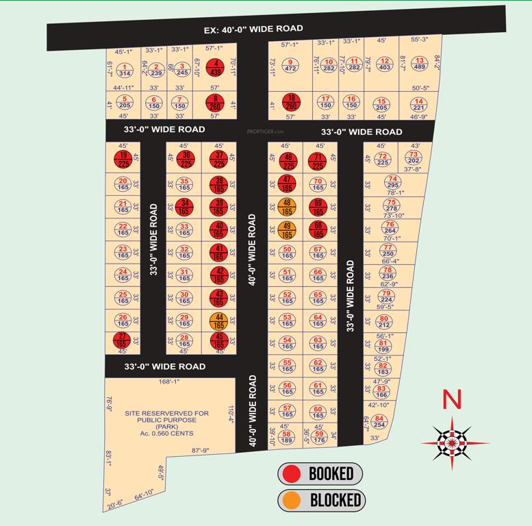  kadthal smartcity Layout Plan