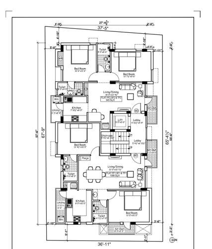  sree-balaji Sree Balaji Cluster Plan from 1st to 6th Floor