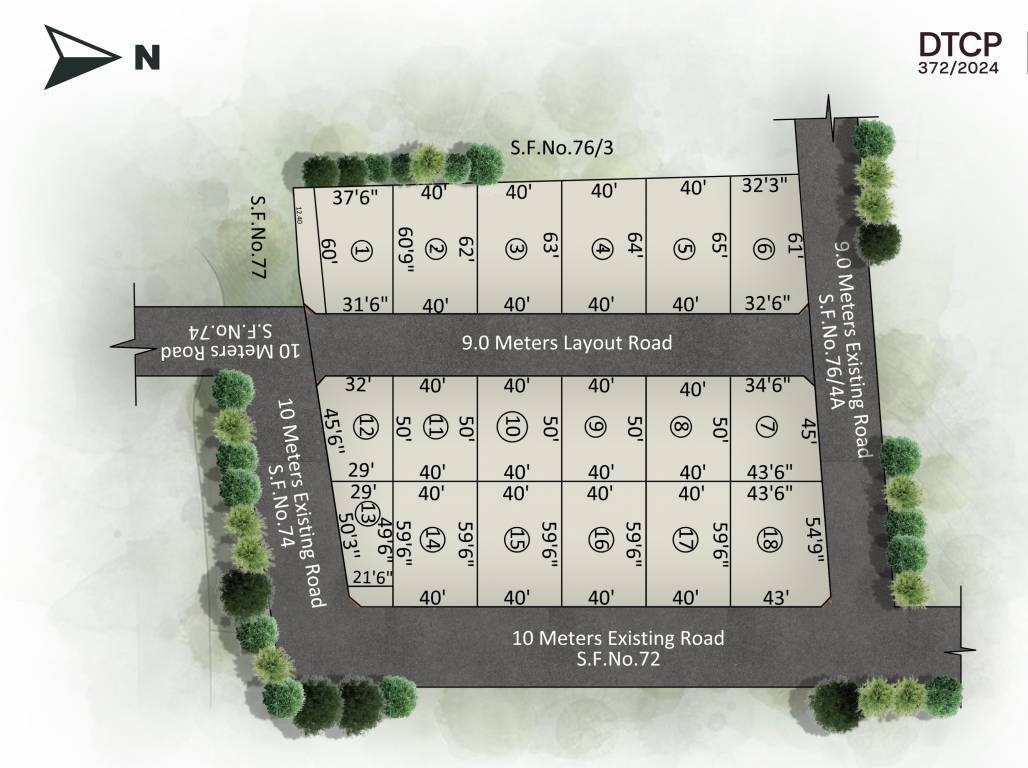  pooja avenue Layout Plan