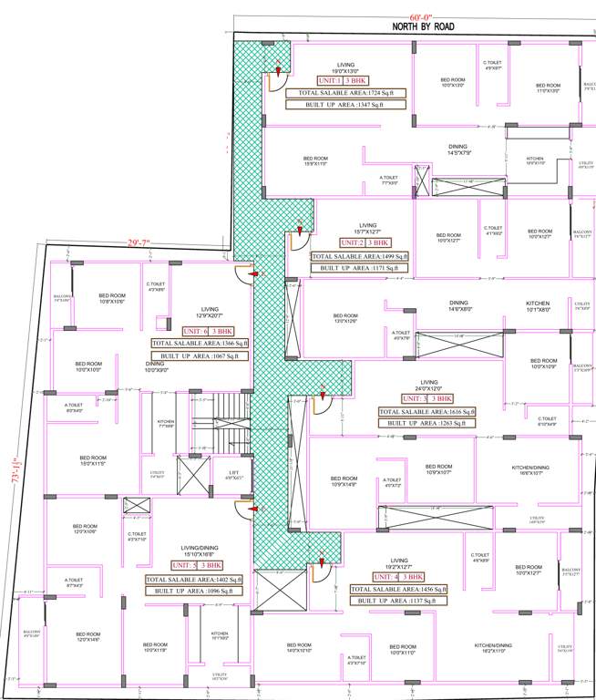  sri sai vallabha Sri Sai Vallabha Cluster Plan from 1st to 5th Floor