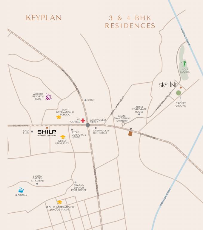  celestial Location Plan