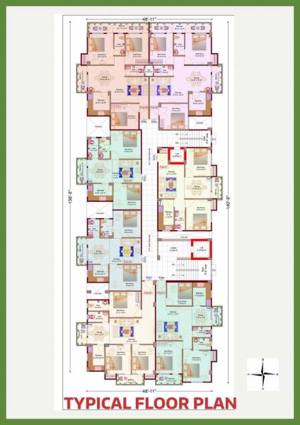  global-tower Global Tower Cluster Plan from 2nd to 6th Floor