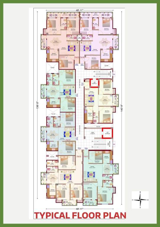  global tower Global Tower Cluster Plan from 2nd to 6th Floor