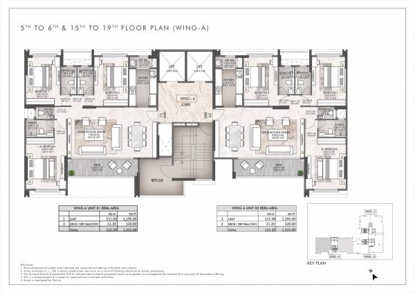  rustomjee-prive Wing A Cluster Plan