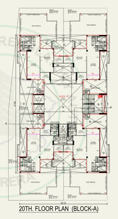  aasthaa magnolia A Cluster Plan for 20th Floor