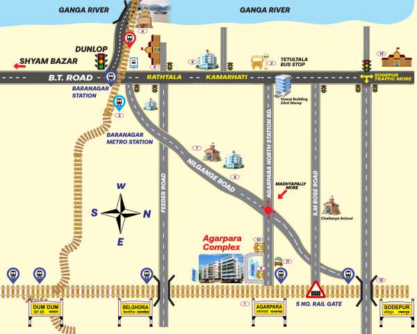  agarpara-complex Location Plan
