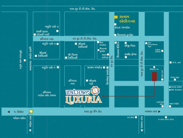  satyam-luxuria Location Plan