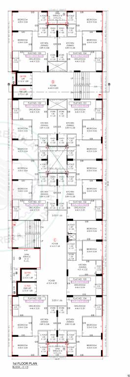  param nest C Cluster Plan for 1st Floor
