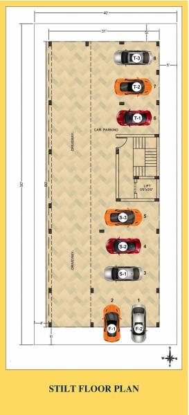  delight-flat Delight Flat Cluster Plan for ground Floor