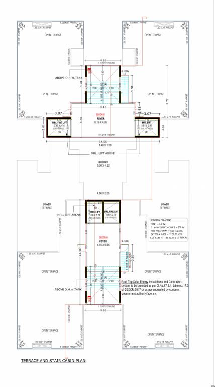  bliss Tower A Cluster Plan for terrace Floor