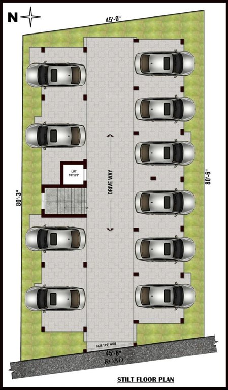  av apartment AV Apartment Cluster Plan for ground Floor