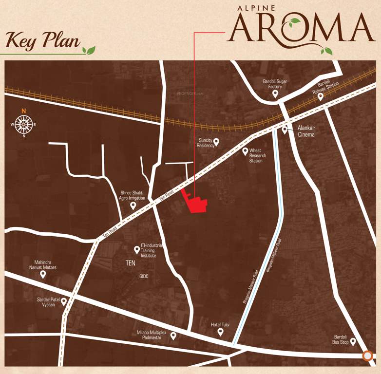  alpine aroma Location Plan