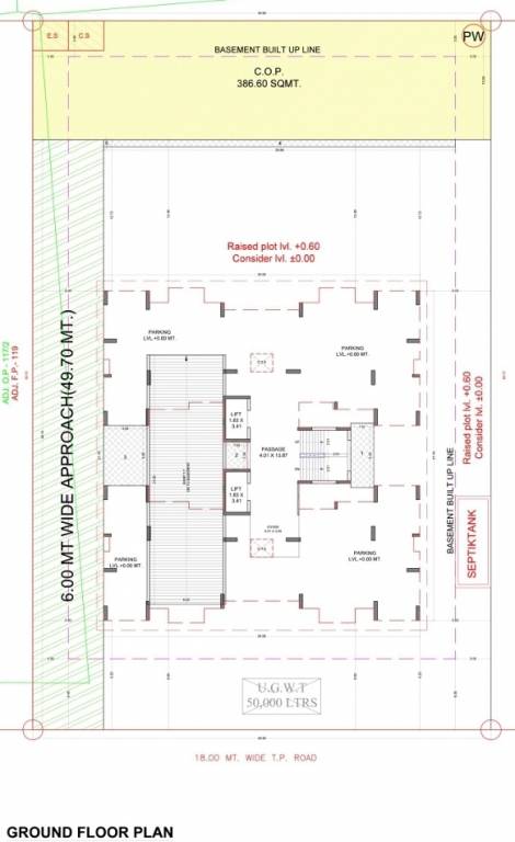  sangath luxuria Tower A Cluster Plan for ground Floor