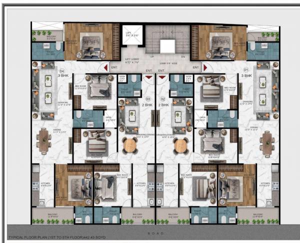 Value homes Cluster Plan from 1st to 5th Floor value-homes Value homes Cluster Plan from 1st to 5th Floor