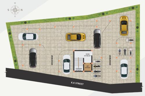  shree-rj-nivas Shree RJ Nivas Cluster Plan for Car Parking Floor