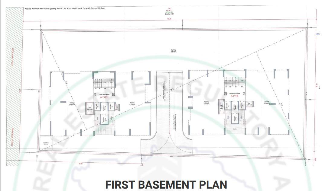  breeze Tower A Basement Plan for 1st Floor