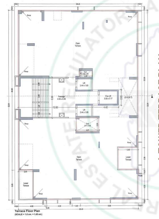  breeze Tower A Cluster Plan for Terrace Floor