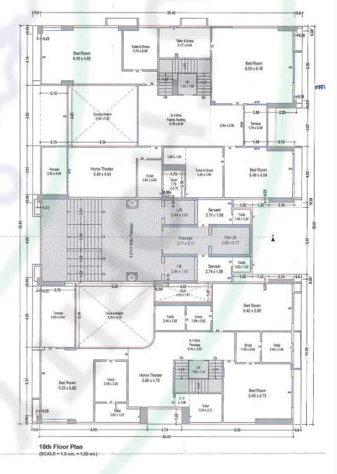  breeze Tower B Cluster Plan for 18th Floor
