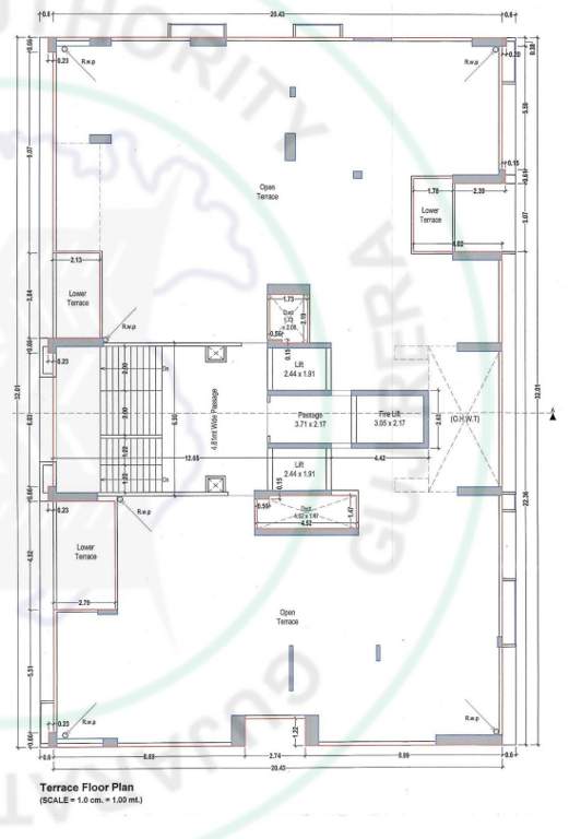  breeze Tower B Cluster Plan for Terrace Floor