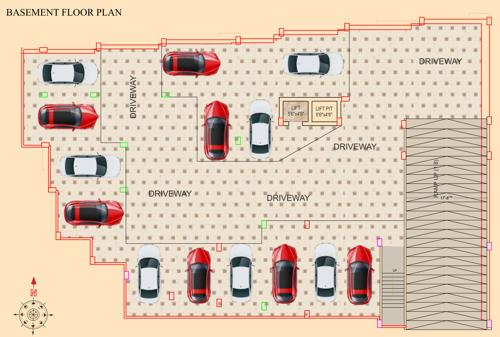  kashish-maanik-residency Kashish Maanik Residency Cluster Plan for basement Floor