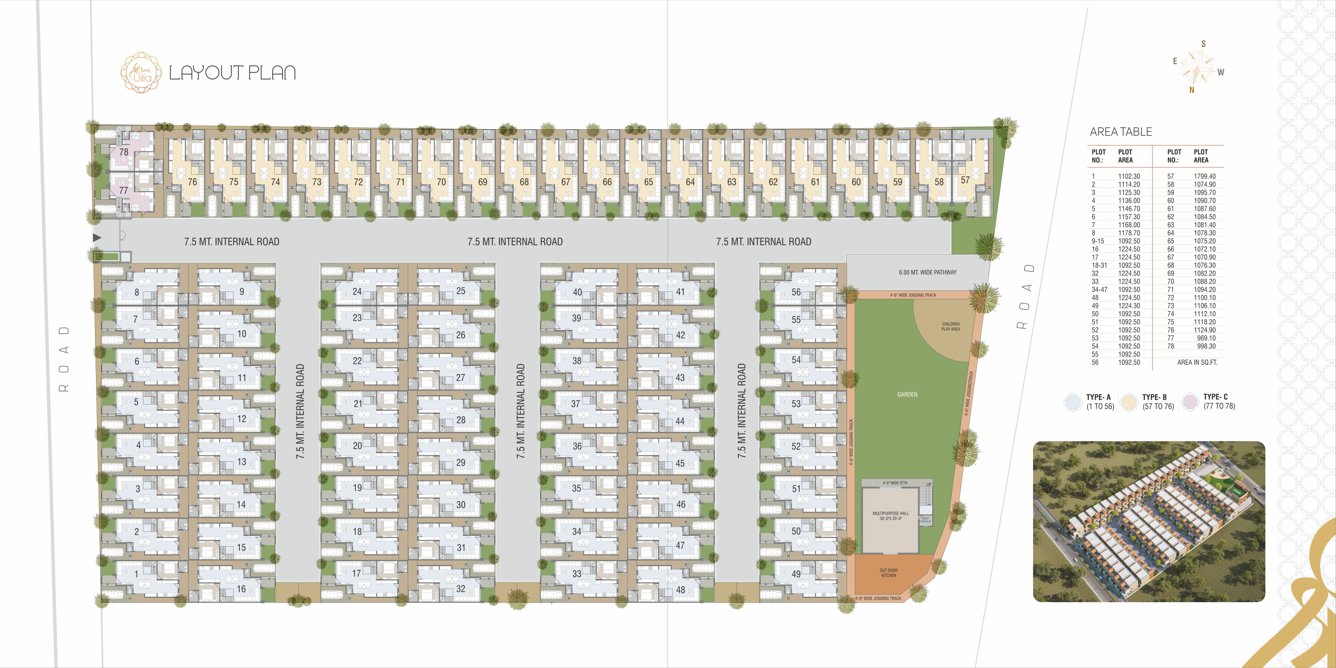  shree aarna villa Layout Plan