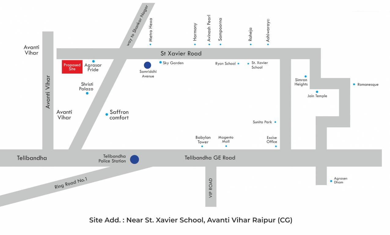 samrudhi atlantis Location Plan