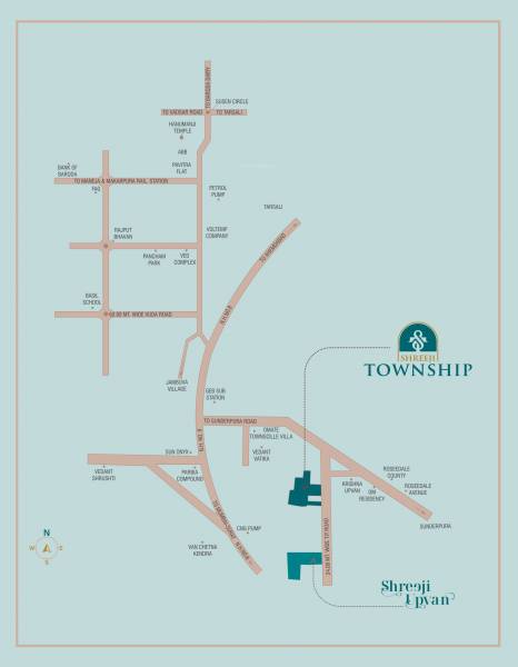  shreeji-upvan Location Plan