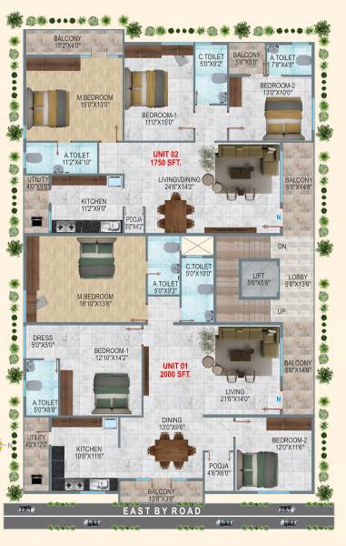  v2 V2 Cluster Plan from 1st to 5th Floor