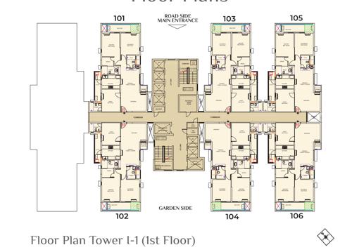 World Avenue 07 Tower I-1 Cluster Plan from 1st to 8th Floor world-avenue-07 World Avenue 07 Tower I-1 Cluster Plan from 1st to 8th Floor