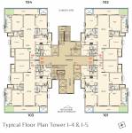 World Avenue 07 Tower I-4 Cluster Plan from 1st to 4th Floor world-avenue-07 World Avenue 07 Tower I-4 Cluster Plan from 1st to 4th Floor