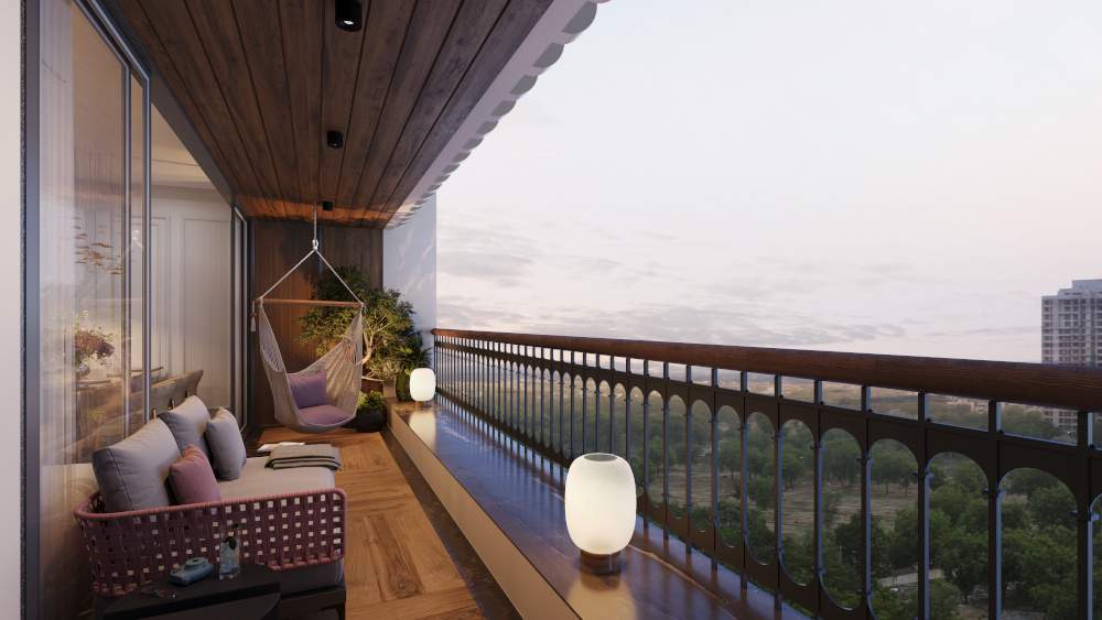  the stately and calista Balcony