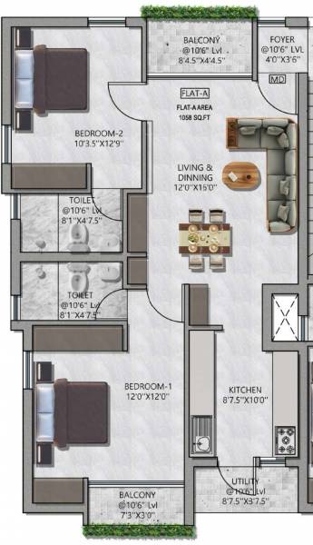  avantara Avantara Cluster Plan from 1st to 3rd Floor