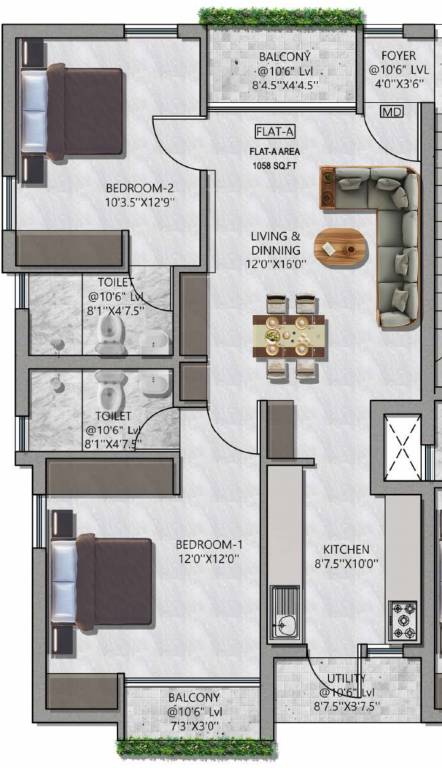  avantara Avantara Cluster Plan from 1st to 3rd Floor