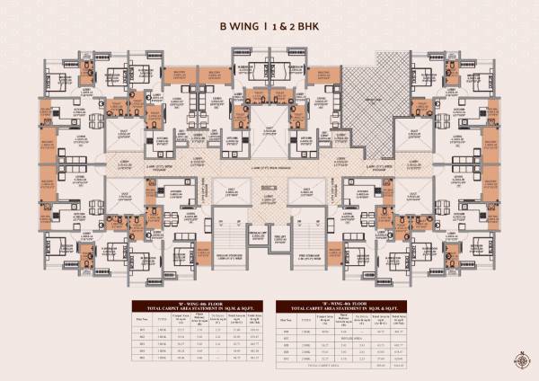  kohinoor Wing B Cluster Plan for 8th Floor