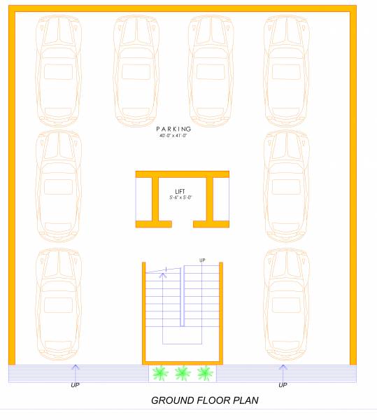  luxury-homes Cluster Plan for ground Floor