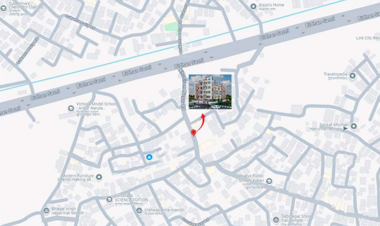  prithwiraj residency ph ii Location Plan