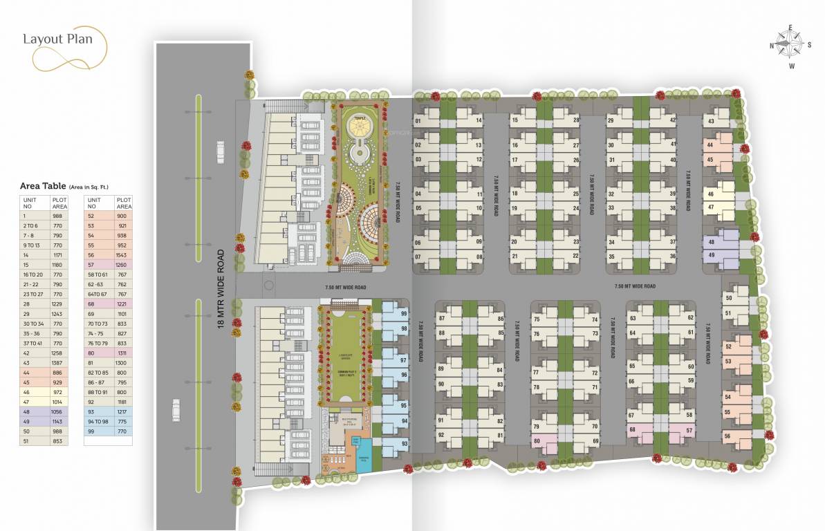luxuria Layout Plan