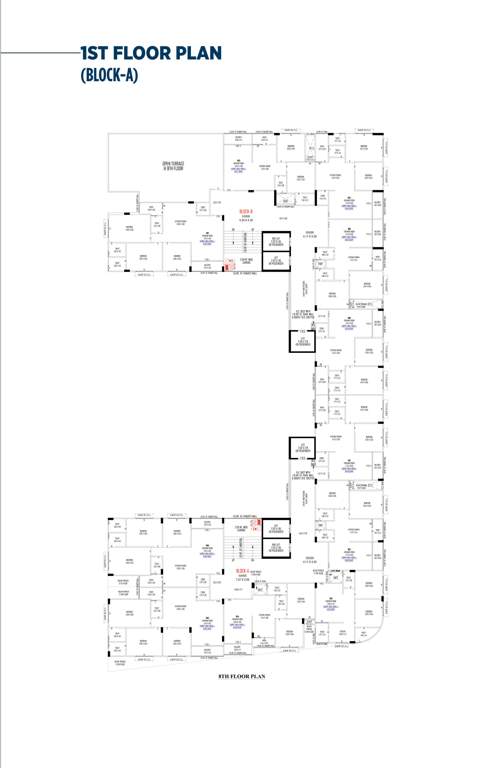  gokul palace Block A & B Cluster Plan for Basement Floor