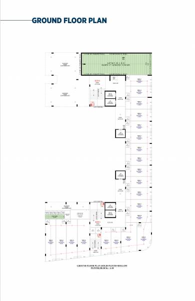  gokul-palace Block A & B Cluster Plan for ground Floor