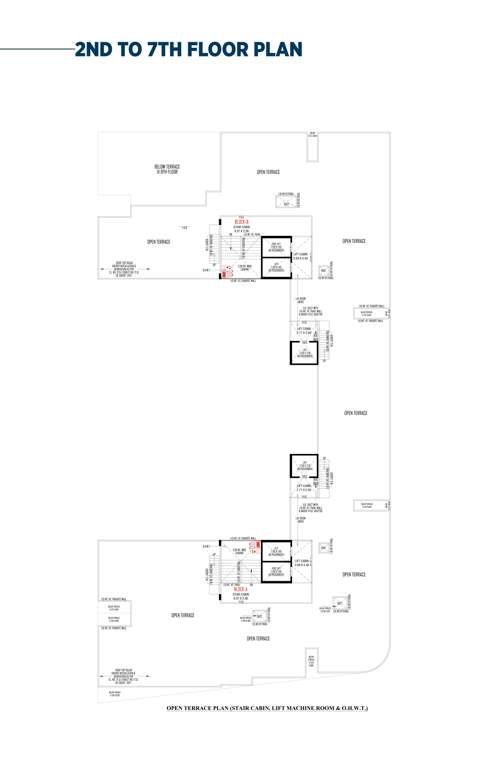  gokul palace Block A Cluster Plan from 2nd to 7th Floor