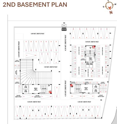  pavitra-valley Tower A B C  Cluster Plan for basement 2 Floor