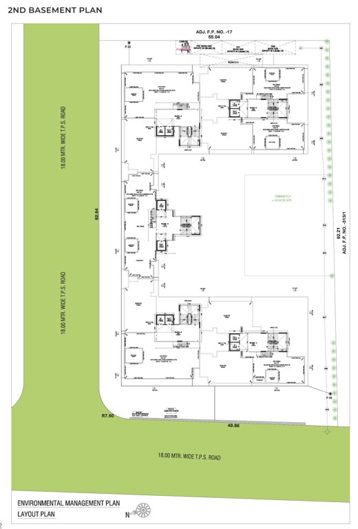  swastik varmine Tower A B C D E Cluster Plan for basement Floor