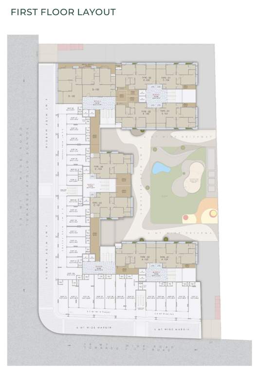  swastik varmine Tower A Cluster Plan For 1st Floor