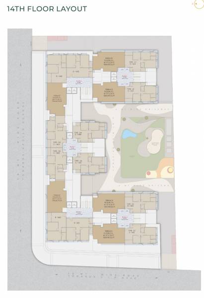  swastik-varmine Tower A To E Cluster Plan For 14th Floor