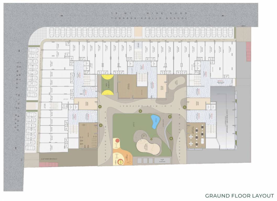  swastik varmine Tower A To E Ground Cluster Plan