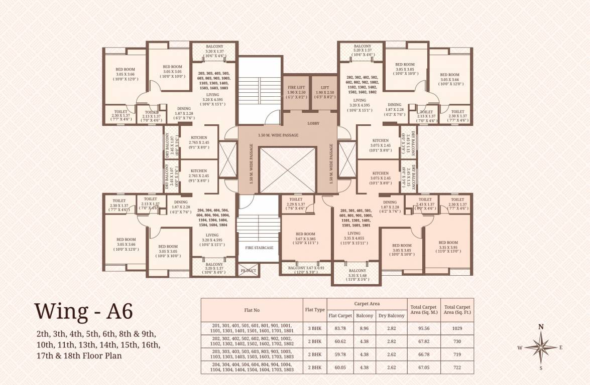  richvue Wing A6 Cluster Plan