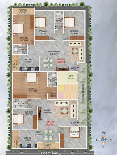  vaaradhi-symphony Vaaradhi Symphony Cluster Plan from 1st to 5th Floor