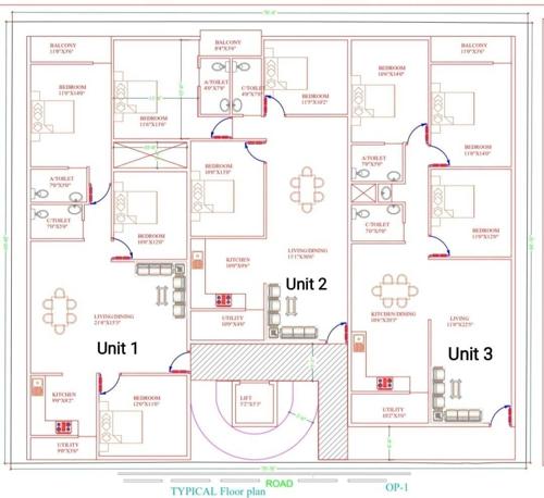  s-s-pearl S S Pearl Cluster Plan from 1st to 5th Floor